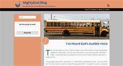 Desktop Screenshot of mightygodblog.com