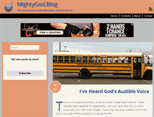 Tablet Screenshot of mightygodblog.com